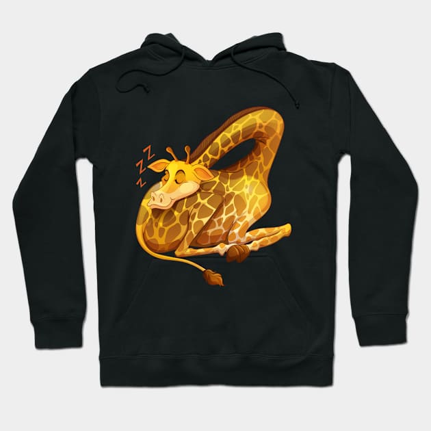 Sleeping Giraffe Hoodie by Mako Design 